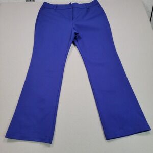 New York & Company Womens Blue Dress Pants Size 18 Straight Leg NWT